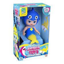 Boneca Acqua Toys Tubarãozinho Azul - comprar online