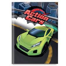 Caderno brochura Action Cars 96 folhas