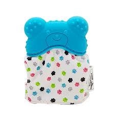 Luvinha Mordedor Bebê Silicone Urso Azul Buba - Buba Toys