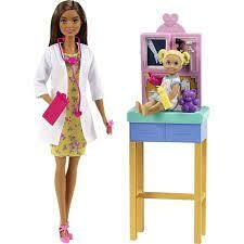 Boneca Barbie Pediatra Morena - Mattel