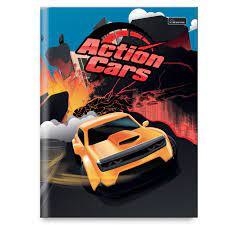 Caderno brochura Action Cars 96 folhas na internet