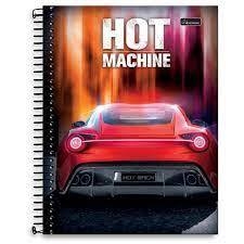 Caderno Espiral 1/4 Hot Machine 96 Folhas - DecorToys Presentes & Brinquedos