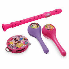 Kit C/ Instrumentos Musicais Infantil 6 Pcs Princesas Disney - comprar online