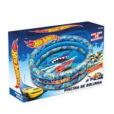 Hot Wheels Piscina De Bolinhas Inflavel Com 25 Bolinhas