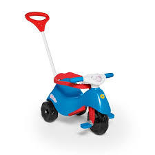 Triciclo Infantil Calesita com Empurrador - Lelicita - DecorToys Presentes & Brinquedos