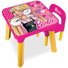 Mesinha com Cadeira Infantil Rosa Fabulosa Barbie Fun sku 1882