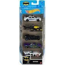 Hot Wheels Pacote com 5 carrinhos Batman GTN43 - Mattel