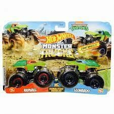 Hot Wheels Monster Trucks c/ 02 Monster Raphael vs Leonardo - Mattel