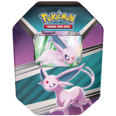 Pokémon Lata Evoluções de Eevee Espeon V 25 Cartas - Copag