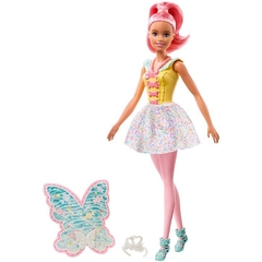 Boneca Barbie Fada Dreamtopia Cabelo Rosa FXT03 - Mattel - loja online