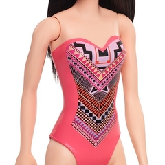 Boneca Barbie Praia Morena Maiô Coral Tomara Que Caia GHW38 - Mattel na internet