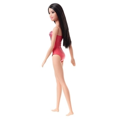 Boneca Barbie Praia Morena Maiô Coral Tomara Que Caia GHW38 - Mattel - DecorToys Presentes & Brinquedos