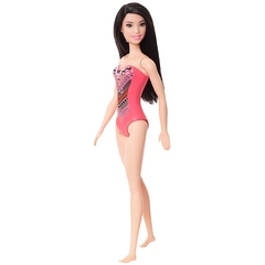 Boneca Barbie Praia Morena Maiô Coral Tomara Que Caia GHW38 - Mattel - loja online