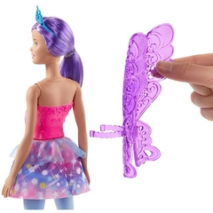 Boneca Barbie Fada Dreamtopia Cabelo Roxo GJK00 - Mattel - DecorToys Presentes & Brinquedos