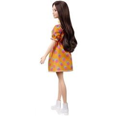 Boneca Barbie Fashionistas Vestido laranja - DecorToys Presentes & Brinquedos