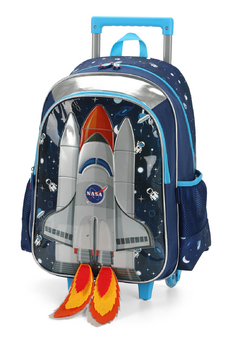 Mochila com Rodinhas Foguete Nasa - Luxcel - comprar online