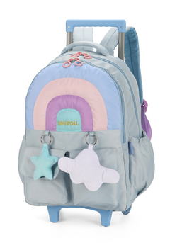 Mochila com Rodinhas Arco-Íris Up4You - Luxcel - comprar online