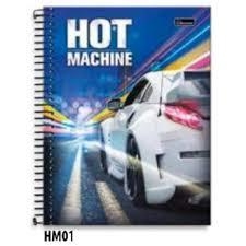 Caderno Espiral Hot Machine 96 folhas - loja online