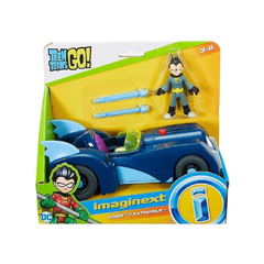 Brinquedo Jovens Titãs Robin e Batmovel Imaginext Dtm82 - DecorToys Presentes & Brinquedos