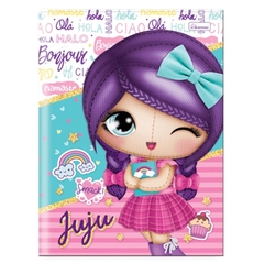 Caderno brochura Juju 96 folhas - DecorToys Presentes & Brinquedos