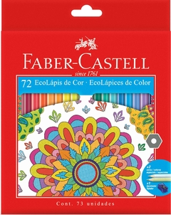 Lapis Cor Sextavado 72 Cores Ecolapis Faber Castell