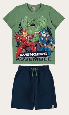 Conjunto Avengers Verde - Malwee Kids