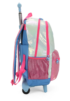 Mochila com Rodinhas Barbie Azul Holográfica - Luxcel - loja online