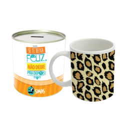 Caneca chocolate (300ml) - onca + fibra lata