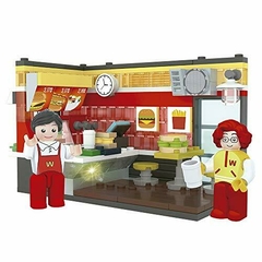 Blocos de montar Cenário Light Up Fast Food 213 peças - Xalingo na internet
