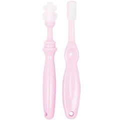 Kit Massageador e Escova Dental Rosa - Buba - comprar online