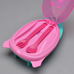 Kit Refeição Foguete Rosa Com Talheres - comprar online