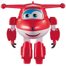 Robô Jett Ao Resgate Fun Super Wings Vermelho E Branco - comprar online