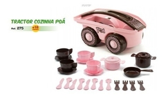 Carrinho Tractor Cozinha Poá Infantil 25 peças