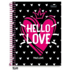 Caderno Espiral True Love 96 folhas - comprar online