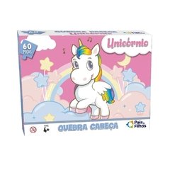 Quebra cabeça  UNICÓRNIO - 60 PCS