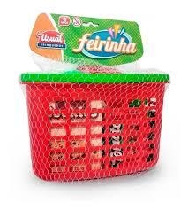 Feirinha Usual - cestinha de compras com vários itens - Usual Brinquedos - ref. 474 - comprar online