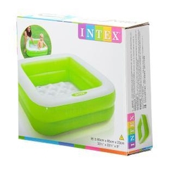 Piscina Soft Com Fundo Inflável 57 Litros Verde - Intex