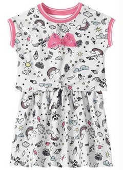 VESTIDO LILICA RIPILICA BABY ARCO IRIS CINZA TAM 2P (8858) - comprar online