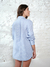 Camisa Oversize Poplin- celeste - Piba Intimates