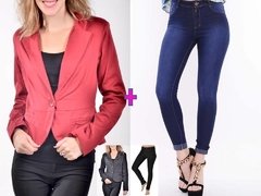 Combo! Blazer + Jean Elastizado - comprar online