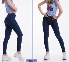 Pack de 3 Jeans tiro alto con desgastes delanteros art 06 MZ - comprar online