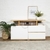 Mueble de TV con frentes laqueado blanco, para espacios reducidos | Belgrano Home
