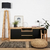 Mueble de Tv con frentes de cajones negros, decorativo y funcional | Belgrano Home