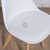 Asiento blanco tapizado en silla Tulip blanca | Belgrano Home
