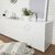 Mueble para living, minimalista laqueado blanco, organizador de espacios | Belgrano Home