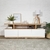 Mueble Nórdico con estantería y cajones con rieles metálicas para organización de living | Belgrano Home
