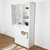 Mueble minimalista laqueado blanco, organizador de espacio | Belgrano Home