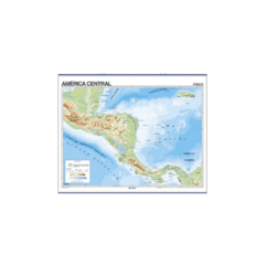 Mapa n3 AMÉRICA CENTRAL físico político