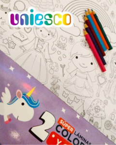 Láminas para colorear - Princesas - comprar online