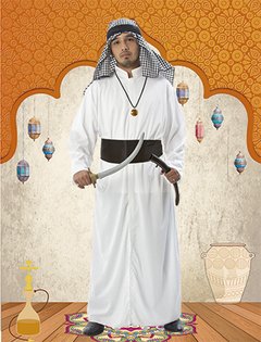 Disfraz Jeque Arabe Adulto - Cotillon la Morena